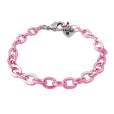 Pink Chain Link Bracelet